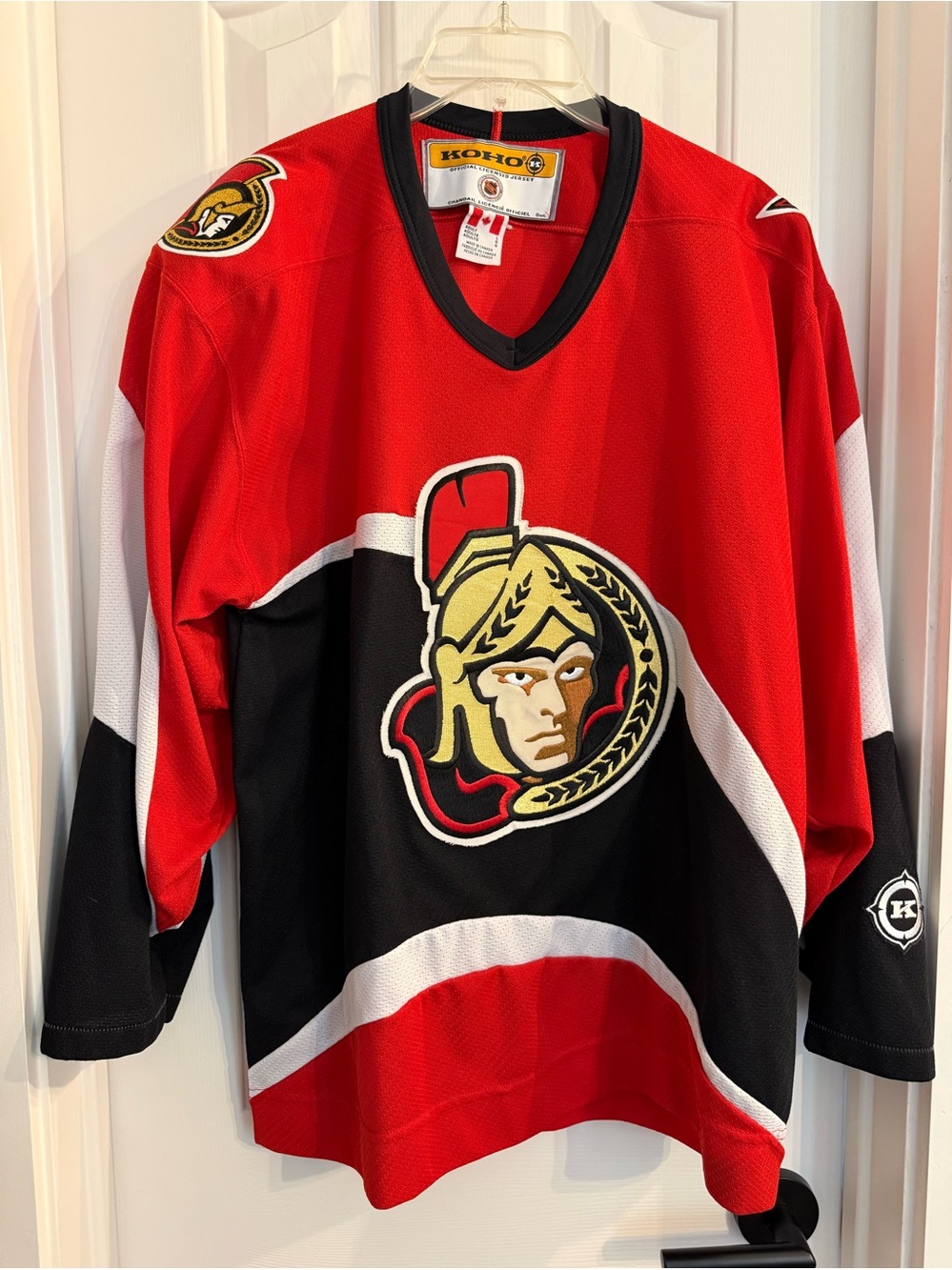 Vintage Ottawa Senators Red & Black Hockey Jersey CCM / KOHO brand Size L